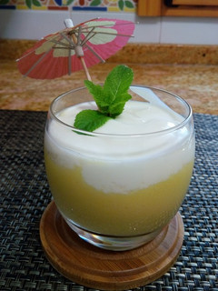 Una foto de Crema de Mango con Yogurt