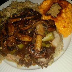 A picture of Brad's baked pork chops.