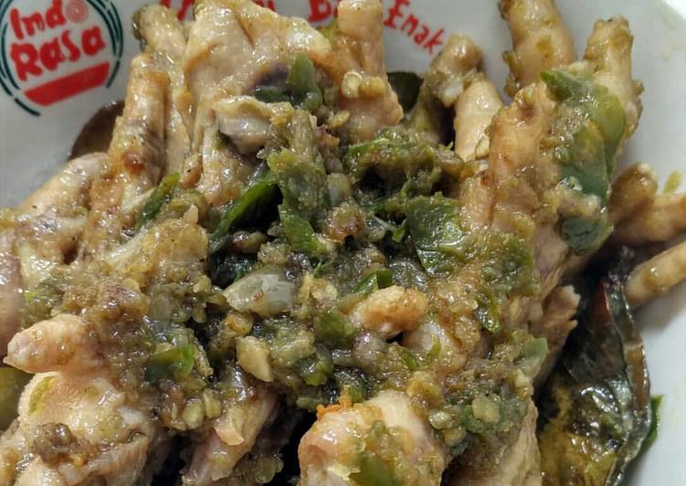 Recipe: Delicious Ceker Mercon Sambel Ijo