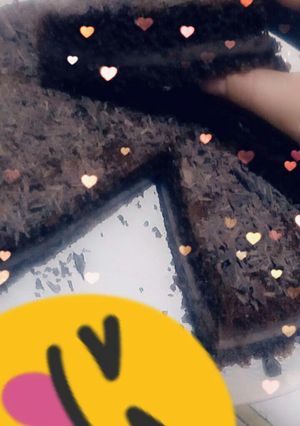 صورة لوصفة بسبوسة بالكريمة والشوكولاتة روعة