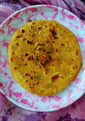 A picture of Leftover Aloo Sabji Paratha.