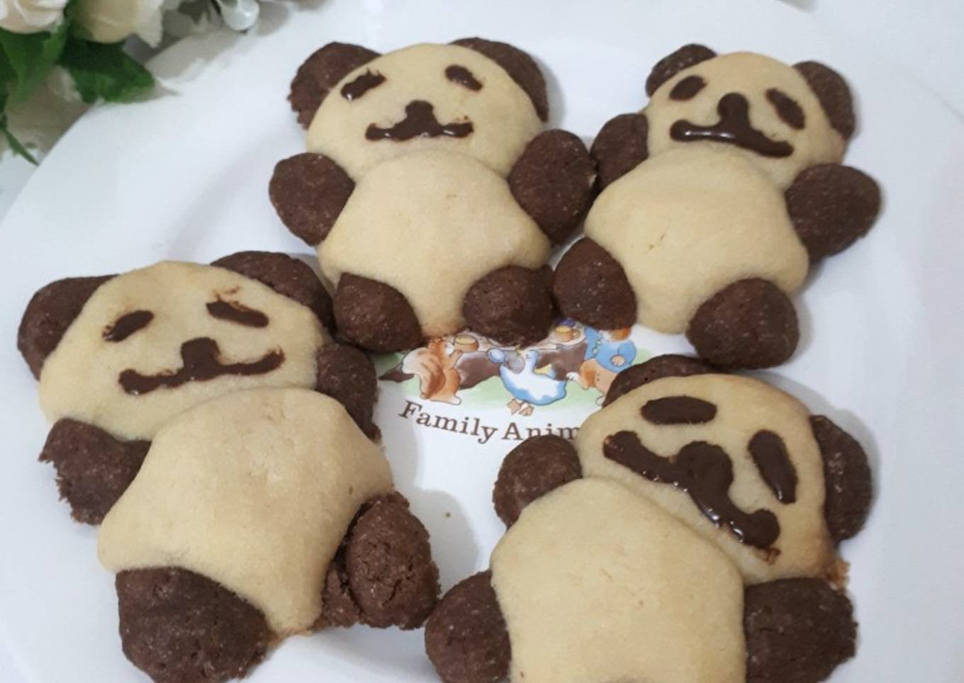 Panda cookies