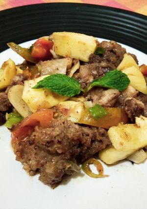 Foto resep Daging Sapi Masak Nanas