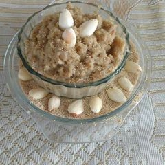 A picture of Khaskhas ka halwa.