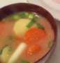 Easy Ways Prepare Recipes Vegan Miso soup with carrot, potato and spring onion the Awesome  Tasty.