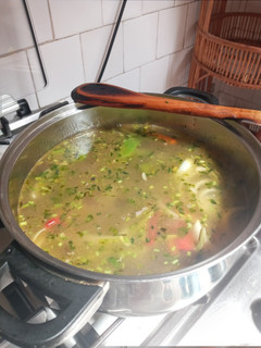 Una foto de Cazuela de asado de tira