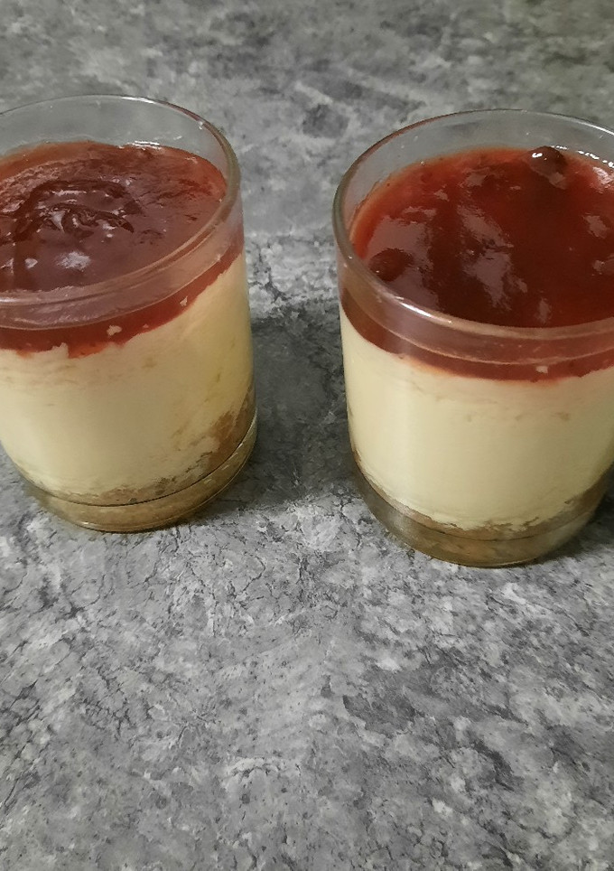 Una foto de Tarta de Queso al microondas con Base de Galletas ll