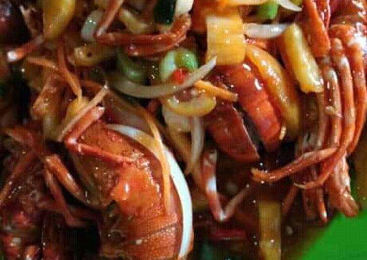 Cara Gampang Menyiapkan Lobster asam manis Anti Gagal