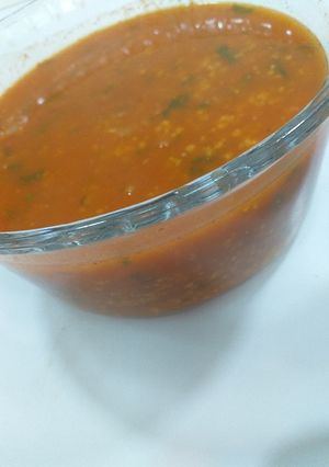 صورة لوصفة شوربة شوفان حمراء