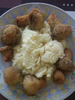 Rántott gomba burgonyával & gyöngyhagymával💕 recept fotója