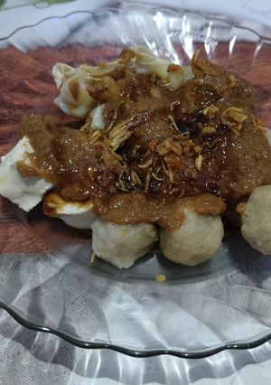 Foto resep Bumbu kacang pentol kanji, cilok, siomay