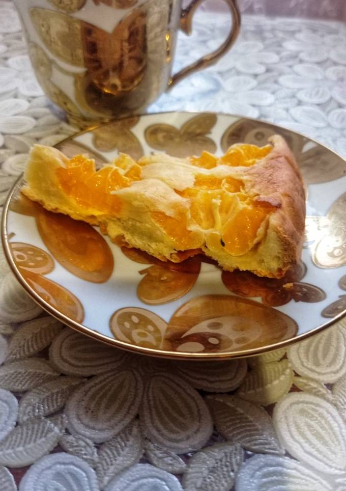 🍊Мандариновий пиріг за 10 хв