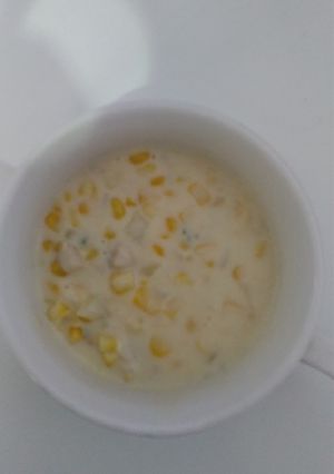 Foto resep Corn cream soup with cheese u/ baby 1+ MPASI