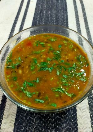 A picture of Moong-Urad dal Curry.