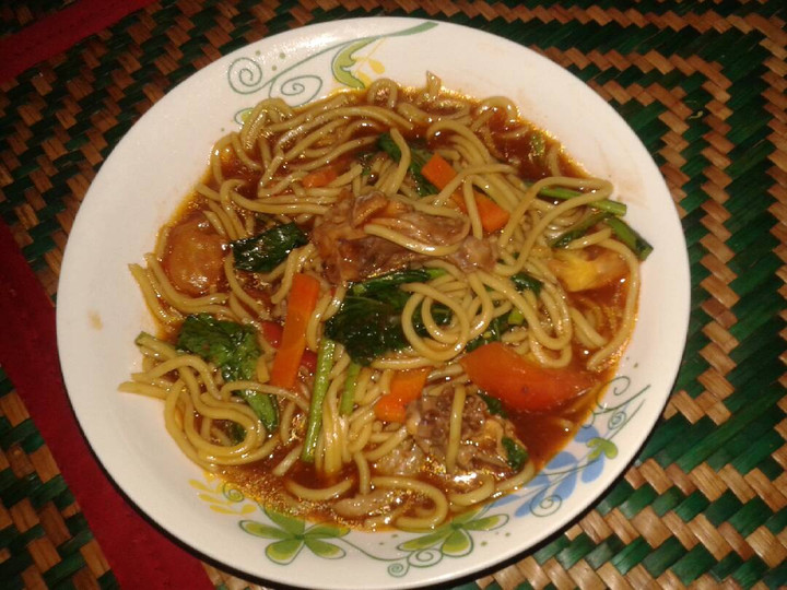 Cara Gampang Menyiapkan Mi goreng basah mudah, Enak