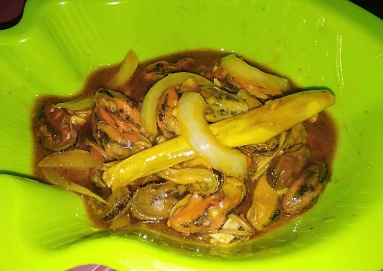 Kerang hijau saos padang