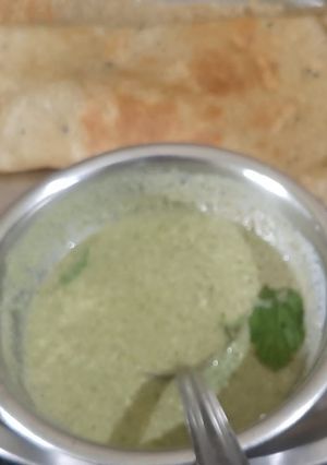 A picture of Brown chickpeas Dosa.