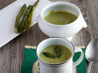Velouté crémeux aux asperges vertes
