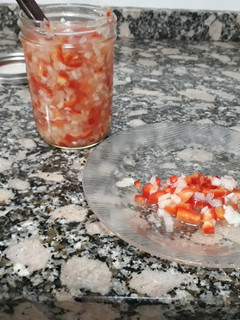 Una foto de Salsa criolla a mi estilo