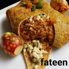 Omelette fried rice A picture of Omelette fried rice.