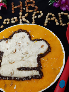 A picture of Chawelon ki kheer, Soji ka halwa,and,Chocolate, new combo.