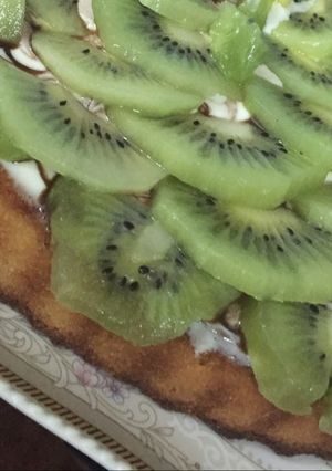 صورة لوصفة تارت البسكوت والكيوي 😍