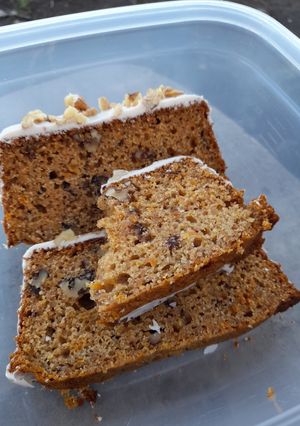 Una foto de Budín carrot cake 100 % integral