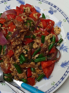 Foto resep Orak-arik Telur Paprika Buncis