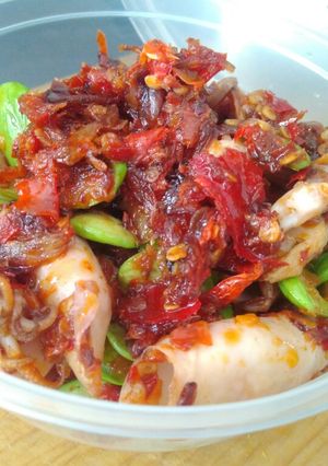 Foto resep Cumi Sambal Bawang Pete