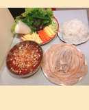 Bánh tráng cuốn thịt heo