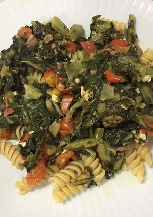 Una foto de Fideos con vegetales