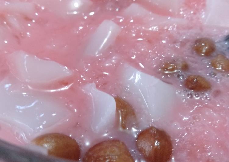 Cara memasak Es Kacang Nutrijel Kelapa Muda  yang Lezat