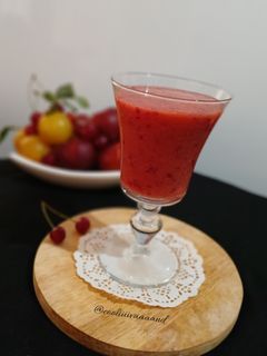 عکسی از دستور اسموتی آلو + آلبالو