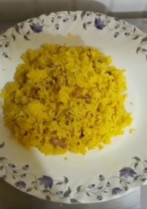 A picture of Bengali sweet pulao.