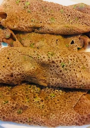 Hình của món Bánh tổ ong gạo lứt.