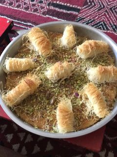 صورة لوصفة كنافة بالقشطة