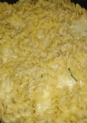 Una foto de Fideos gratinados