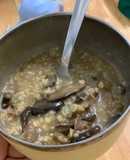 Cháo yến mạch thịt bò nấm đông cô