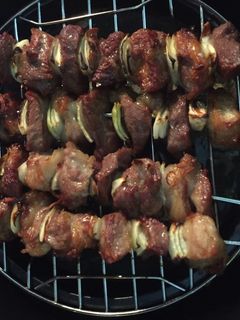 Hình của món Thịt heo nướng nồi chiên không dầu.