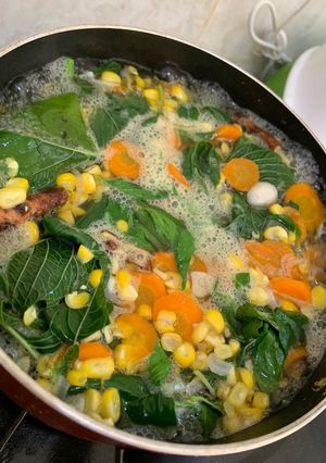 Foto resep Sayur Bayam Kunci Kuah Bening