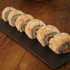 California Roll (Uramaki Sushi) - Japanese #veganideas A picture of California Roll (Uramaki Sushi) - Japanese #veganideas.