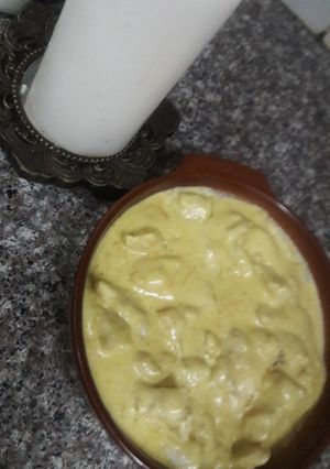 صورة لوصفة طاجن دجاج بالكريمه والكاري