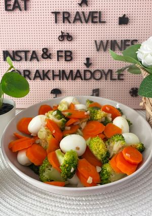 Foto resep Tumis Telor Puyuh Brokoli Wortel