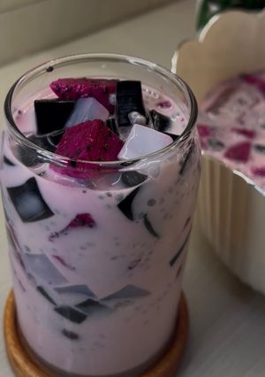 Foto resep 404. Es Buah Naga Creamy