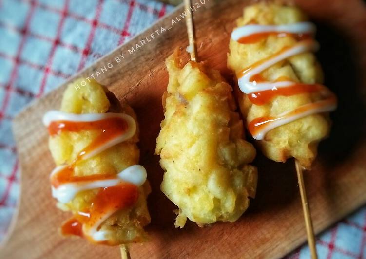 Resep Hottang  (hotdog kentang) | Cara Membuat Hottang  (hotdog kentang) Yang Bisa Manjain Lidah