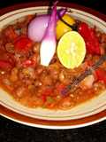 Fava Beans with Tomatoes, Onions, and Lemon