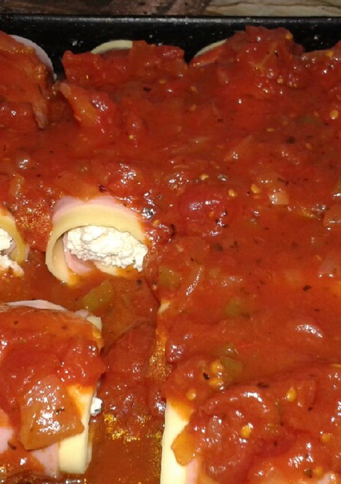 Una foto de Canelones de ricota SIN MASA: ¡rápido y rico!