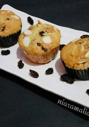 Foto resep Milk Muffin with Raisins