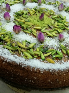 A picture of Basbusa Cake.