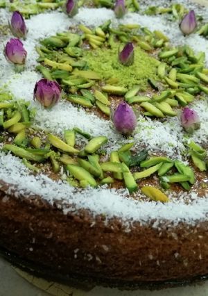 A picture of Basbusa Cake.